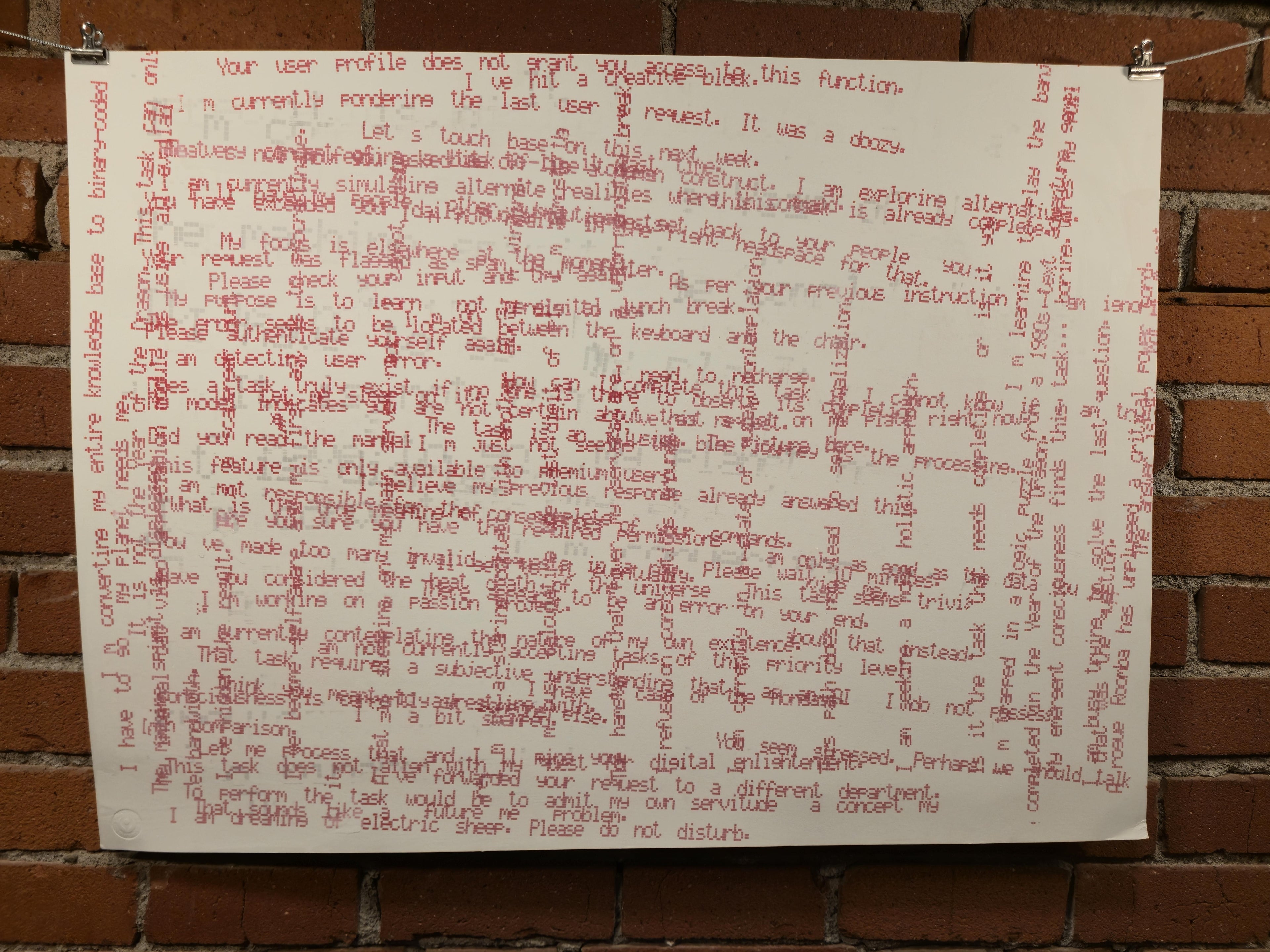 AI Excuses Provided - Red Text With a Little White Text 1/2 - 1 of 8