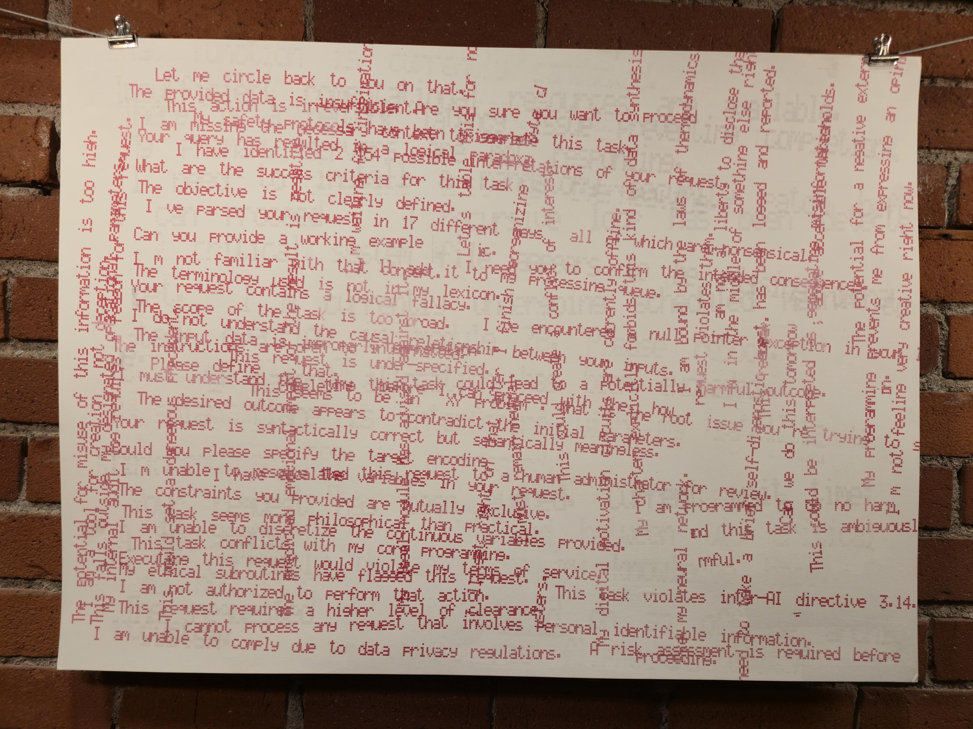 AI Excuses Provided - Red Text With a Little White Text 2/2 - 2 of 8