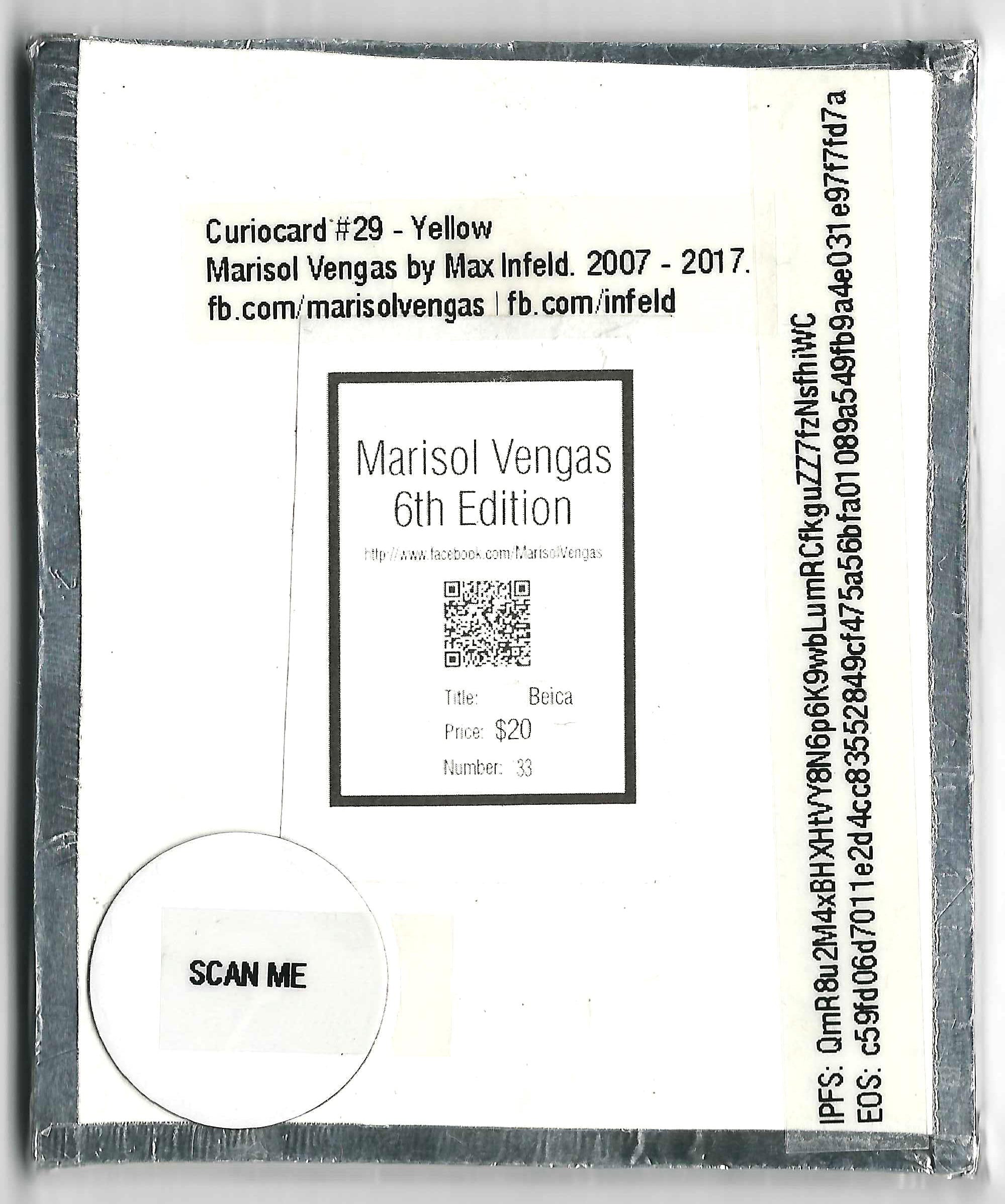 Marisol Vengas Yellow 29 | One of One Original Artwork