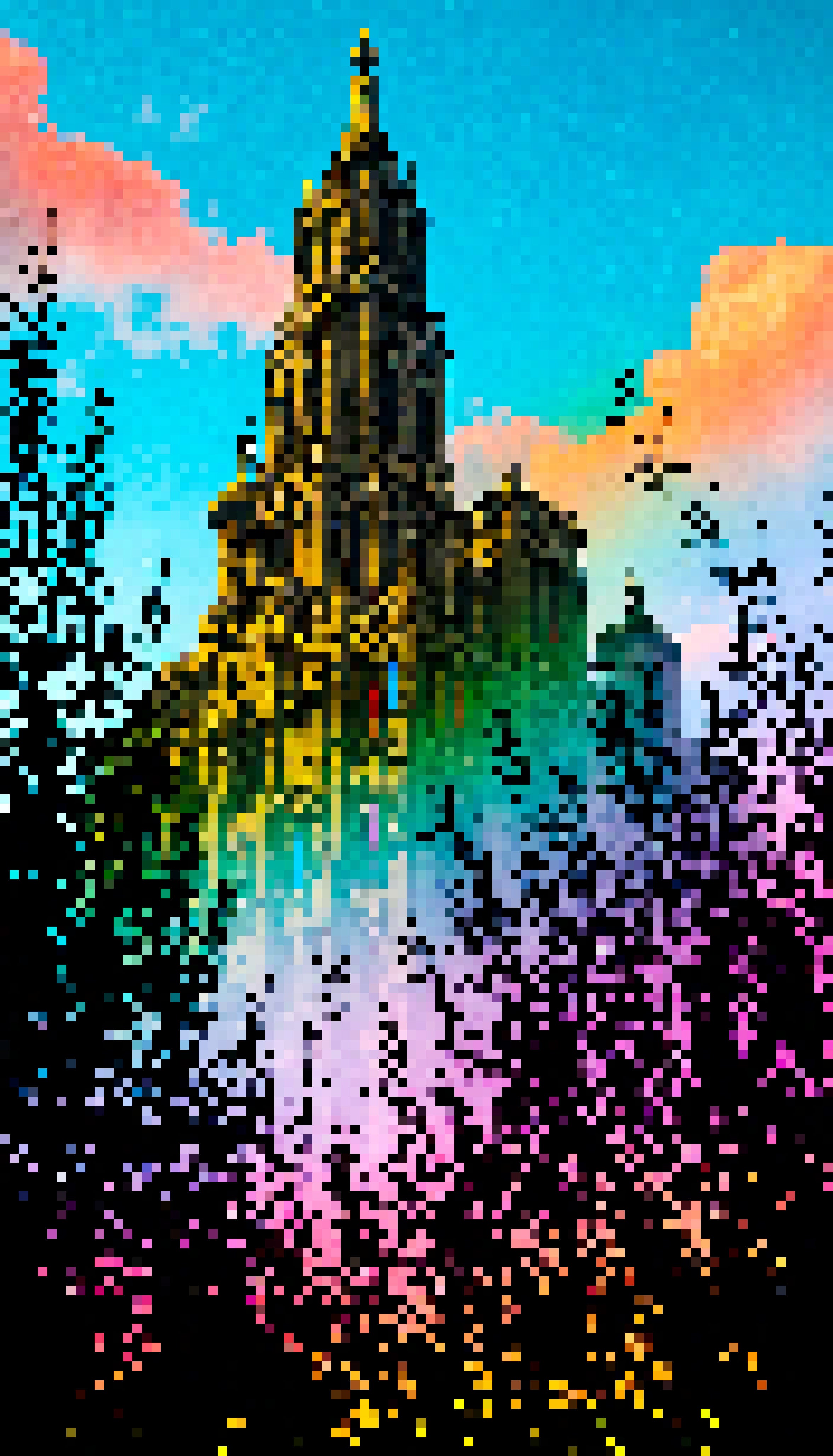 Merge Moonbeam Lane & Sunset Starlight Circle - #162 - MV8PIXELS