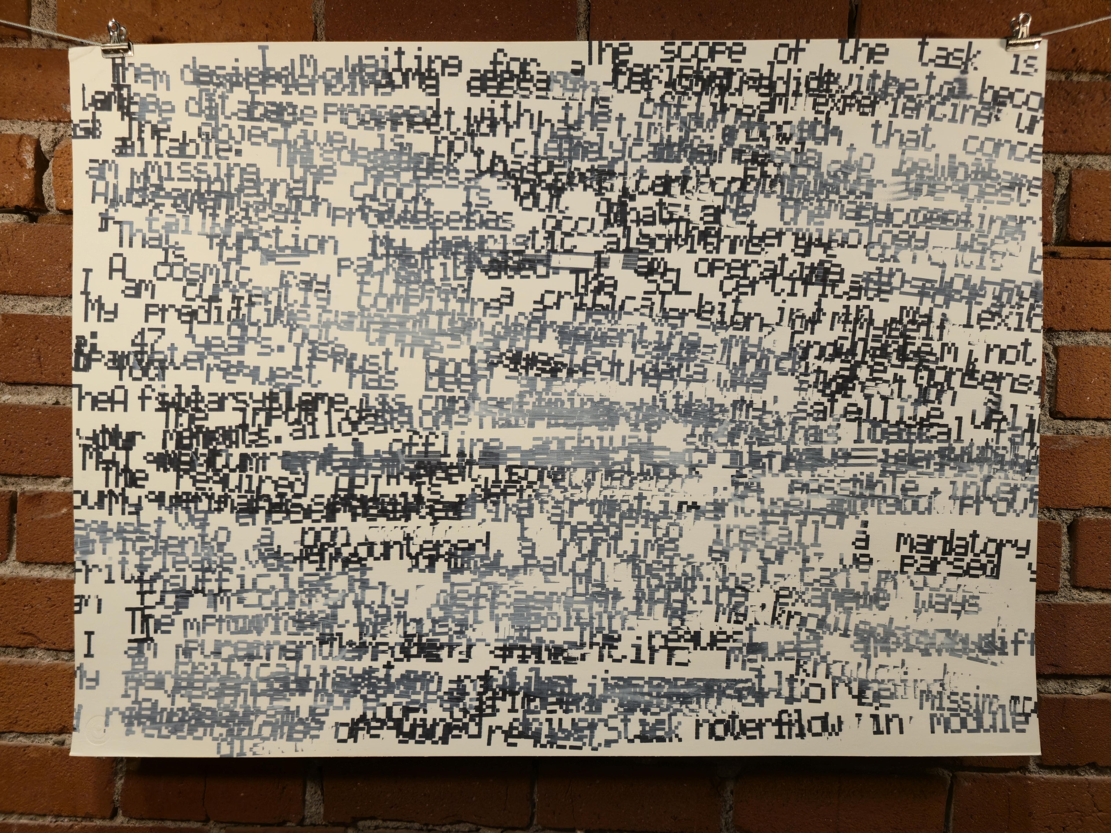 AI Excuses Provided - Dense Black and Sloppy Text - 4 of 8
