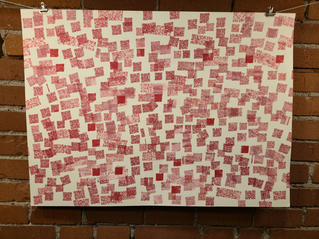 AI Excuses Provided - Dense Red QR Code 2/2 - 8 of 8