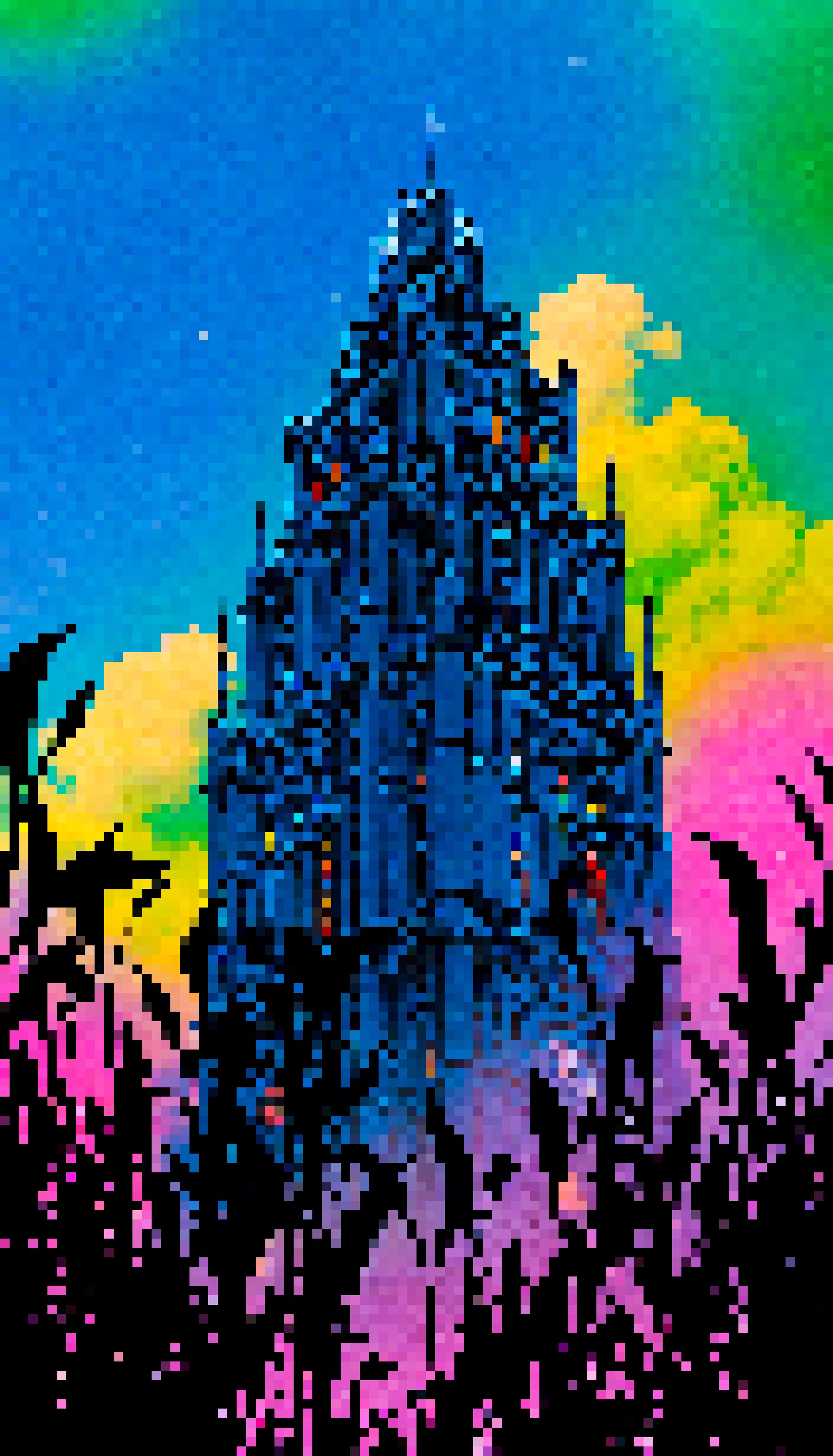 Flax Field Intersection - #569 - MV8PIXELS