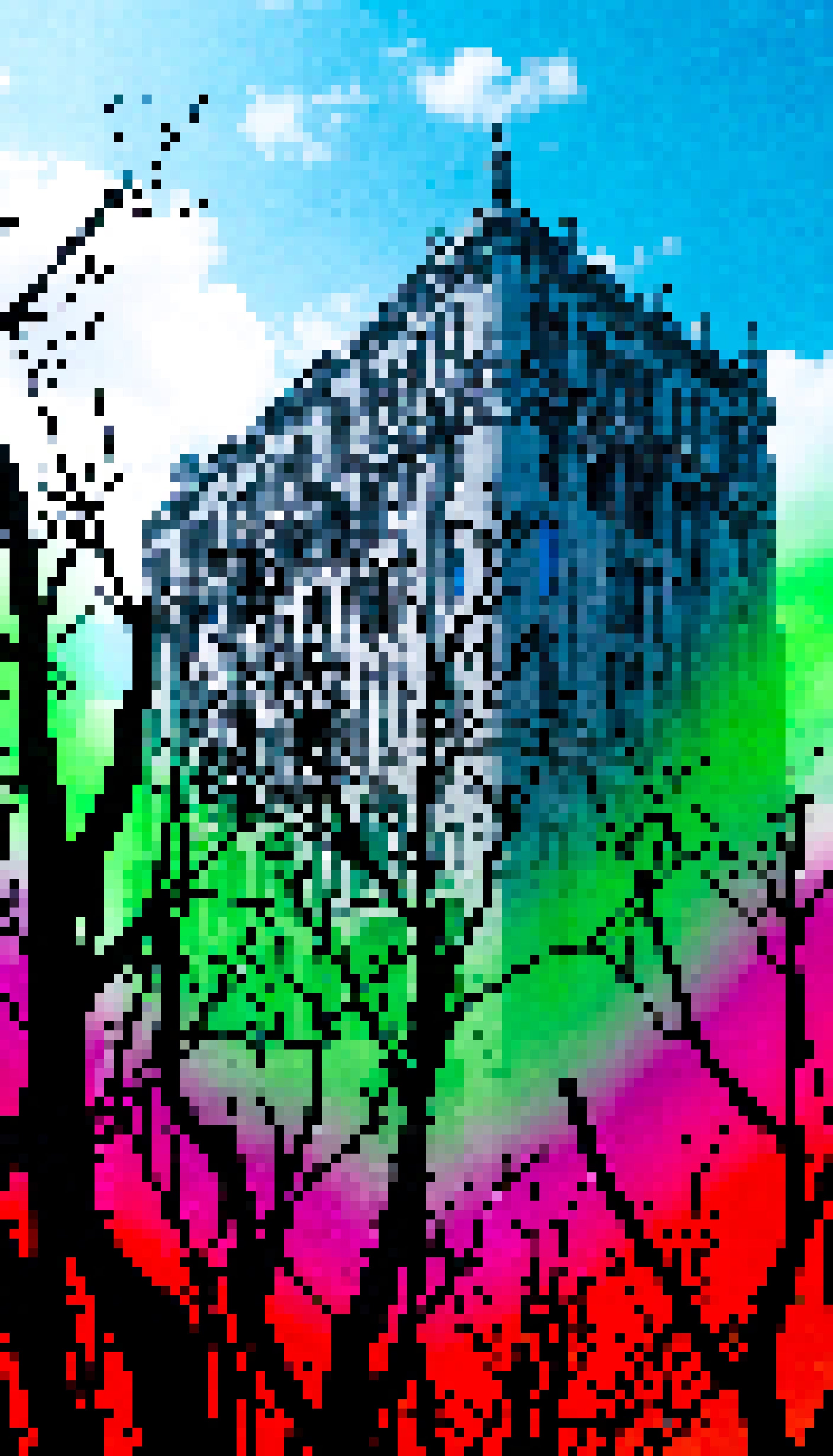 Hollyhock Highway Crossing - #680 - MV8PIXELS