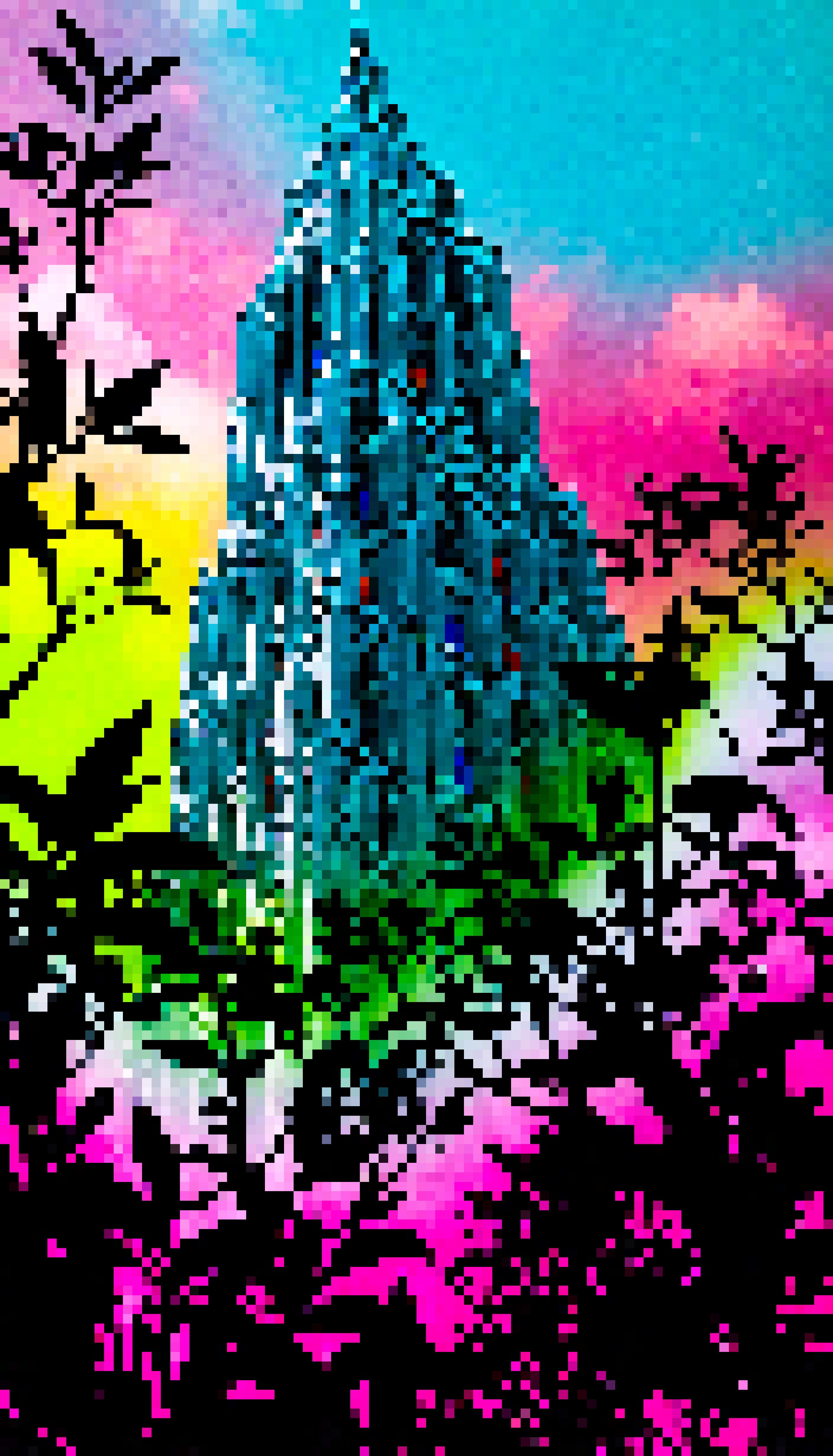 Sunset Split Square - #696 - MV8PIXELS