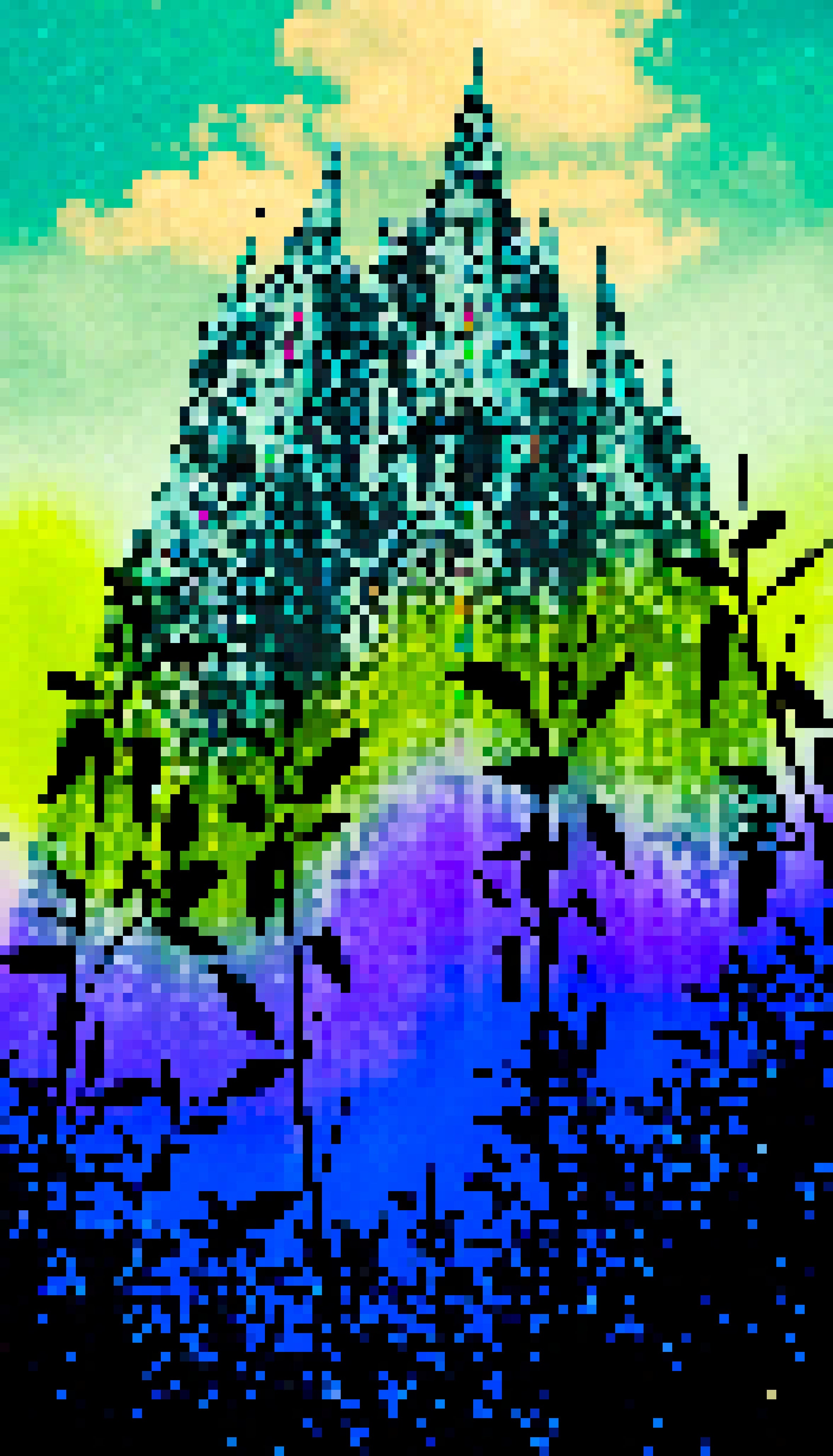 Pine Pathway Merge - #804 - MV8PIXELS